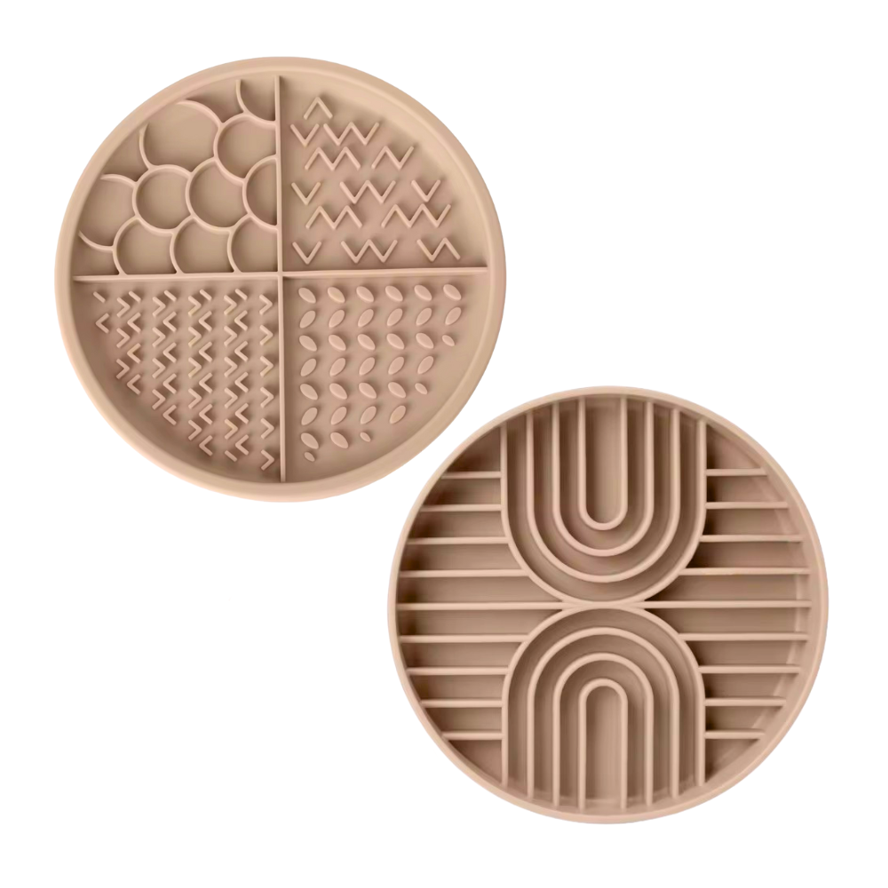 2-in-1 Anti Schling Napf & Schleckmatte ELEMENTS Nude