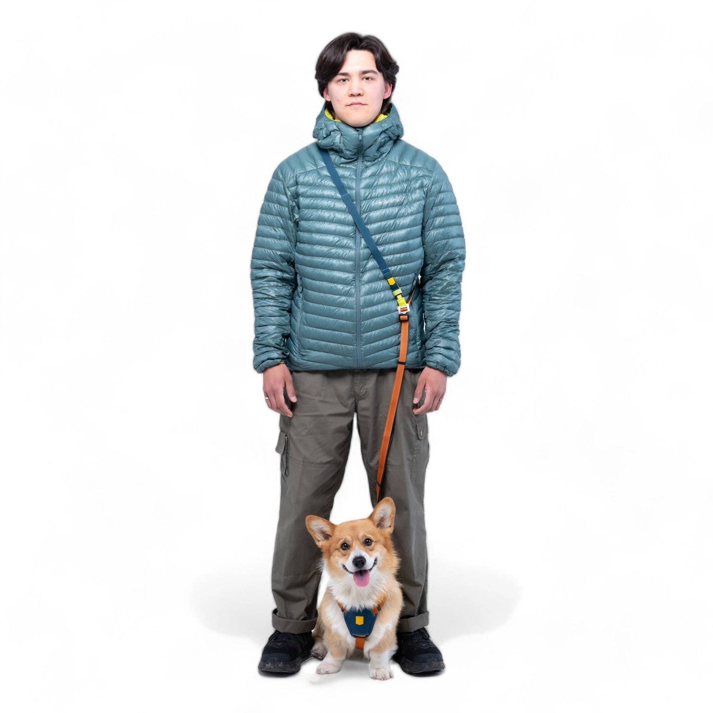 Woolly Wolf - Color Block Mehrzweckleine Terracotta Mix