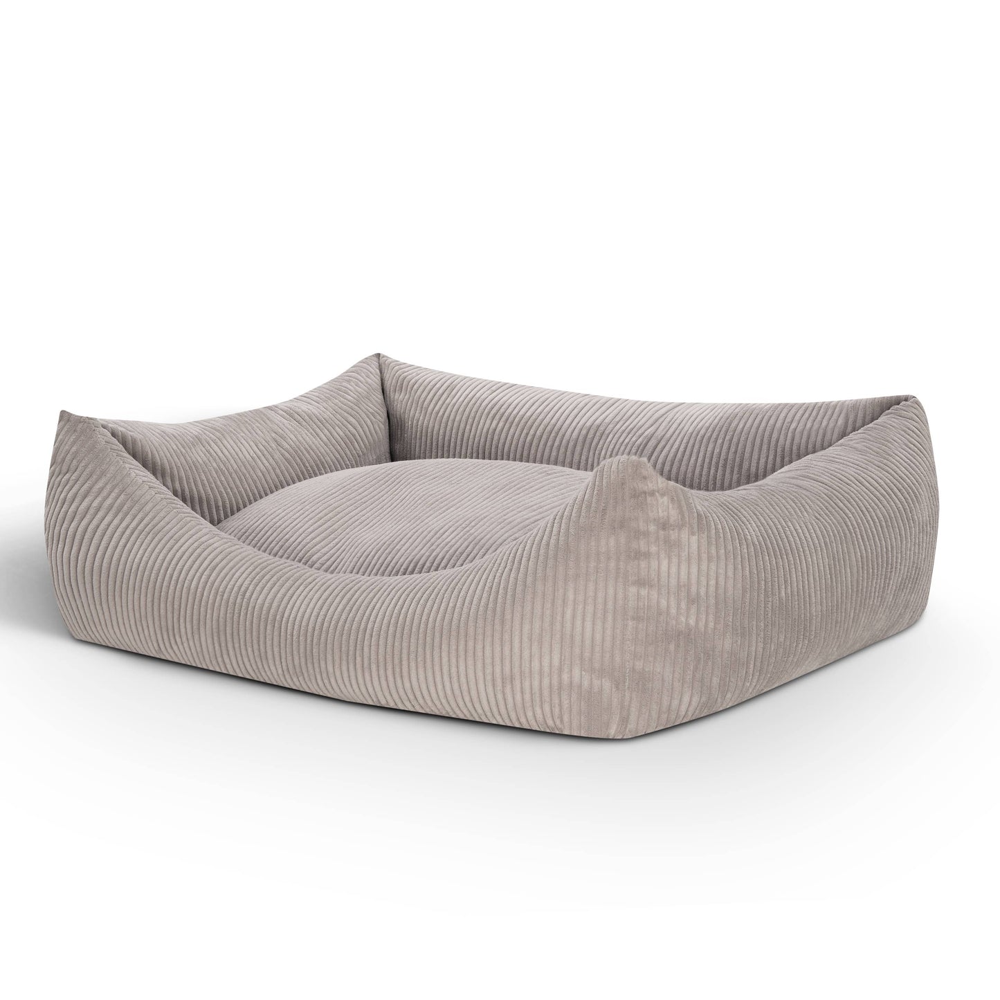 Mocadu - Orthopädisches Hundebett Cord - Hundekissen | Lichtgrau