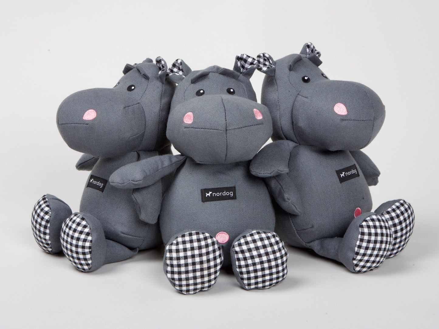 Nordog - Henny Das Hippo - Grau - Kuscheltier für Hunde