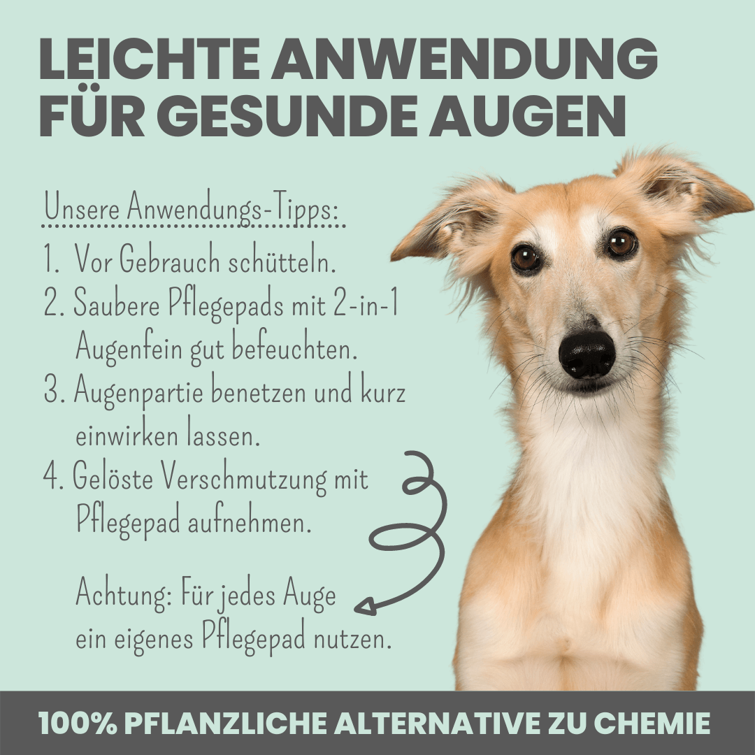 Noms+ 2-in-1 Augenfein - Reinigung & Pflege für Hunde & Katzen