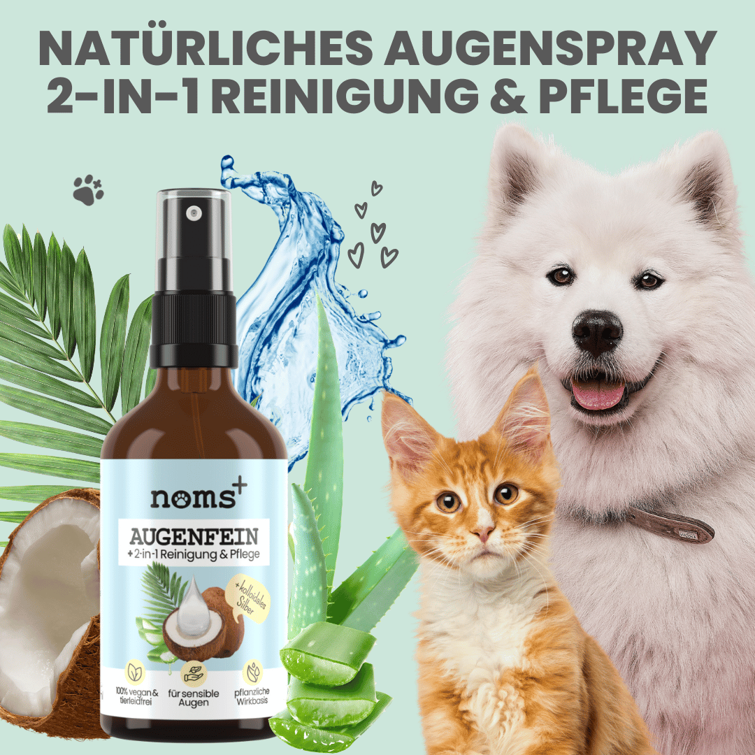 Noms+ 2-in-1 Augenfein - Reinigung & Pflege für Hunde & Katzen