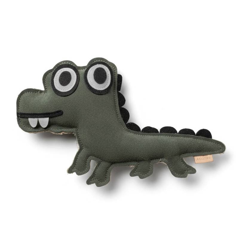 BUDDY - Hundespielzeug aus Leder "Krokodil"