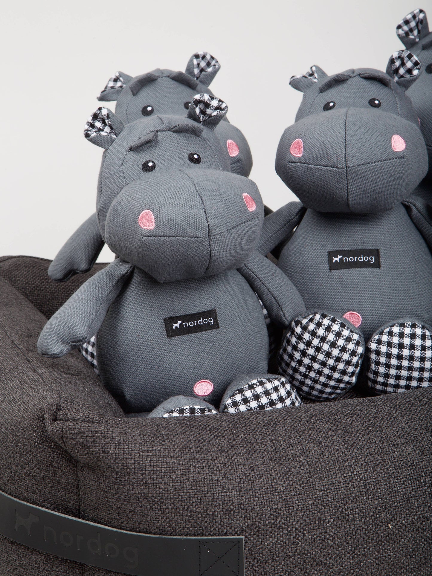 Nordog - Henny Das Hippo - Grau - Kuscheltier für Hunde