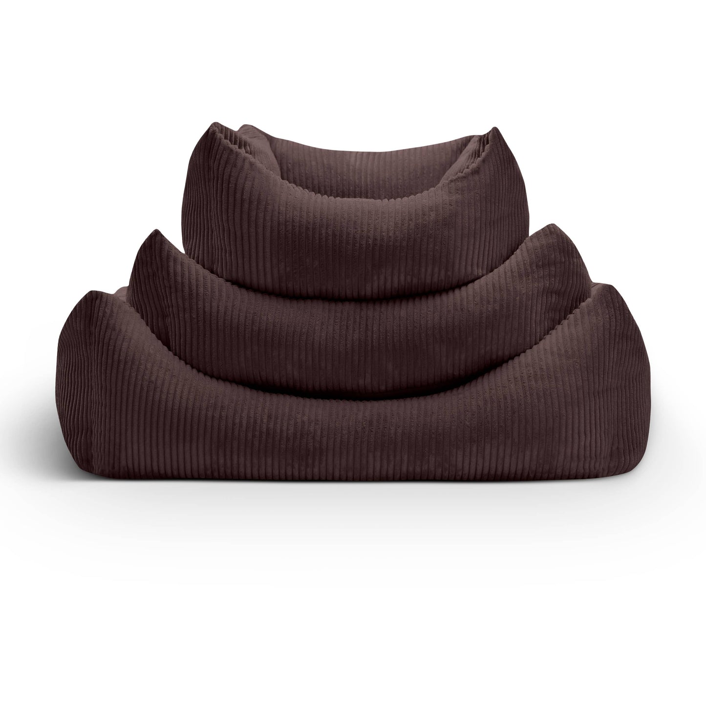 Mocadu - Orthopädisches Hundebett Cord - Hundekissen | Schokobraun