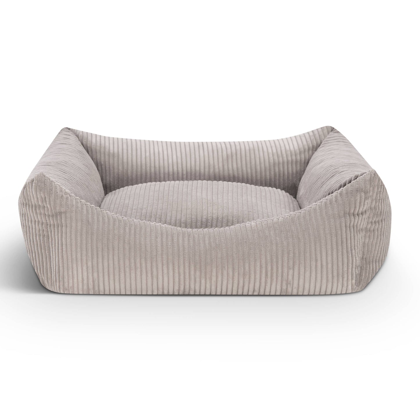 Mocadu - Orthopädisches Hundebett Cord - Hundekissen | Lichtgrau
