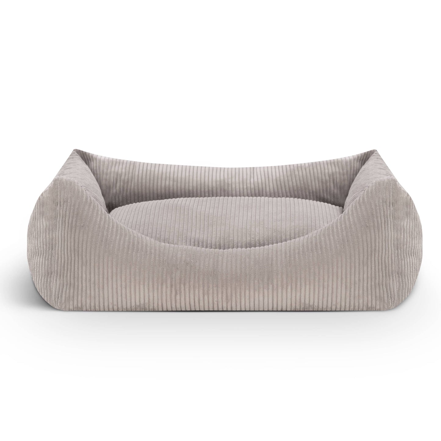 Mocadu - Orthopädisches Hundebett Cord - Hundekissen | Lichtgrau