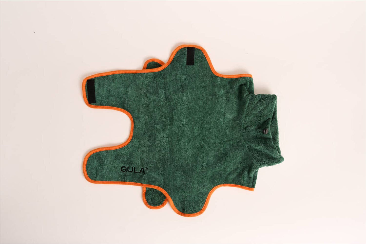 Gula - Hundebademantel / Hundetrockentuch - Grün & Orange