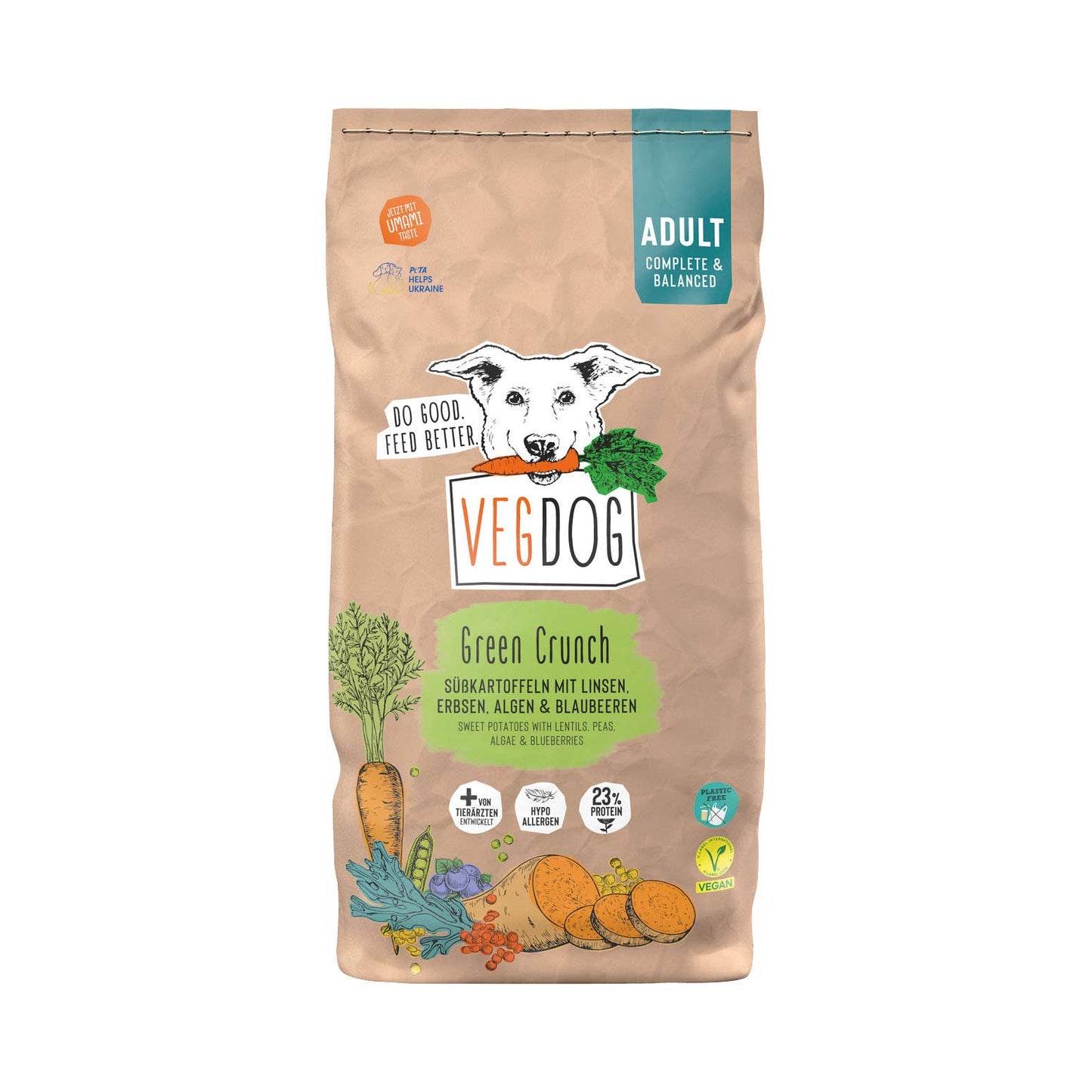 VEGDOG - GREEN CRUNCH Trockenfutter - 2kg / 5kg