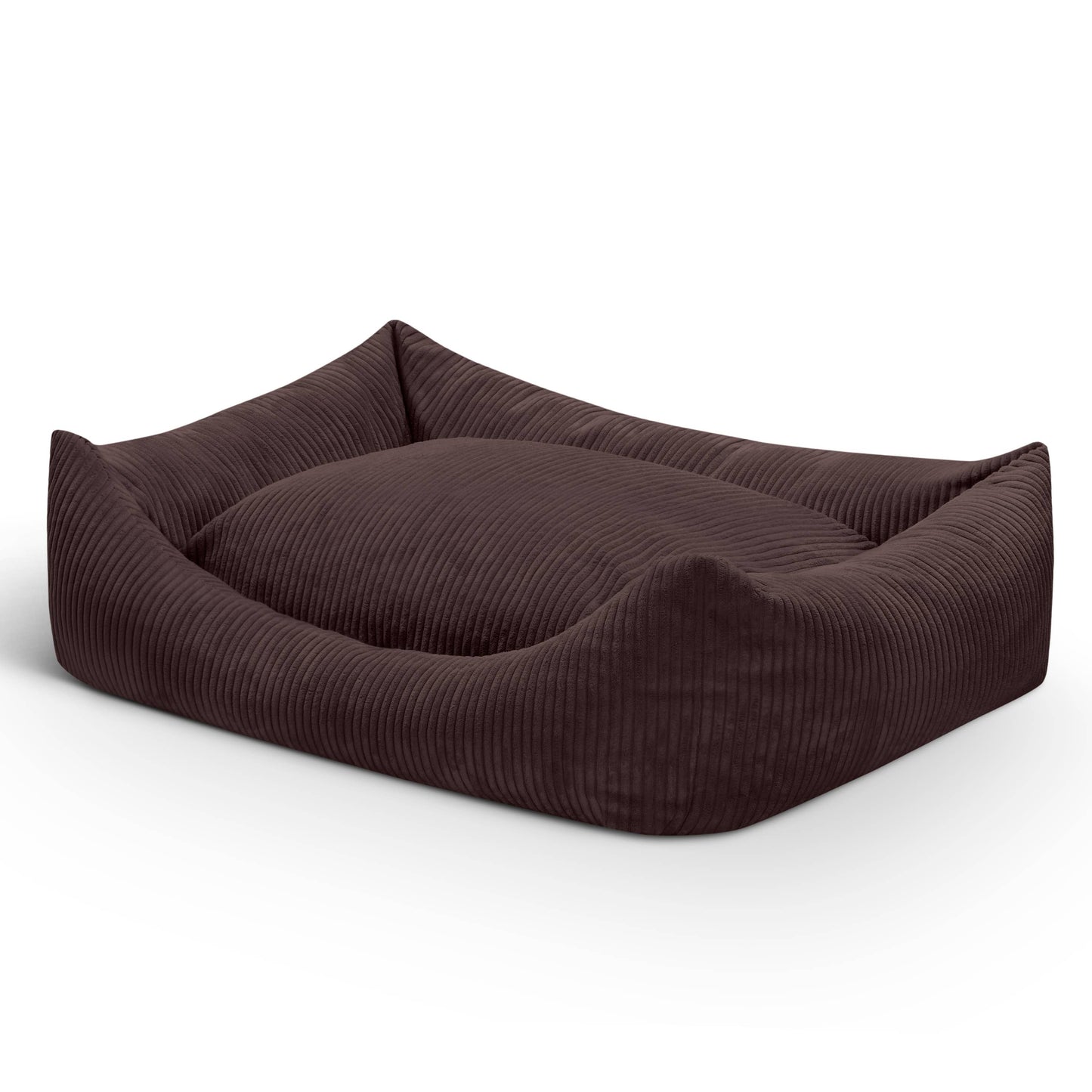 Mocadu - Orthopädisches Hundebett Cord - Hundekissen | Schokobraun