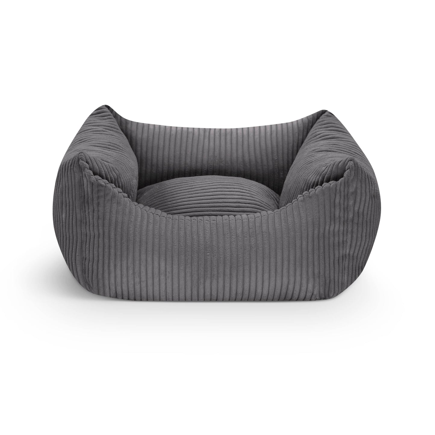 Mocadu - Orthophädisches Hundebett Cord - Hundekissen | Quarzgrau