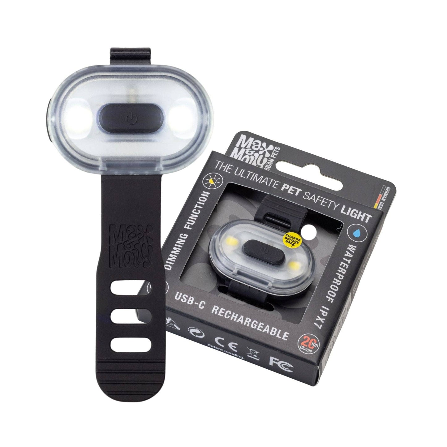 Max&Molly - Matrix 2.0 Ultra LED - Sicherheitslicht Schwarz