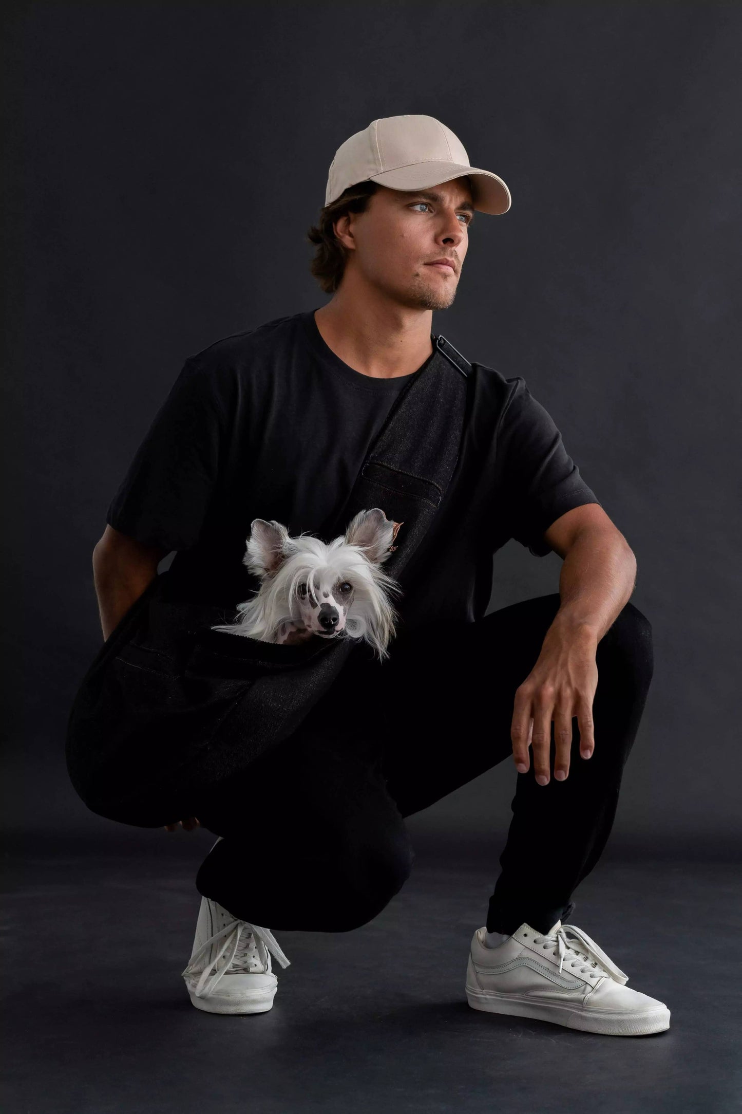 Noah & Paw - Premium Denim Haustier-Tragetasche mit 3-facher Sicherheit