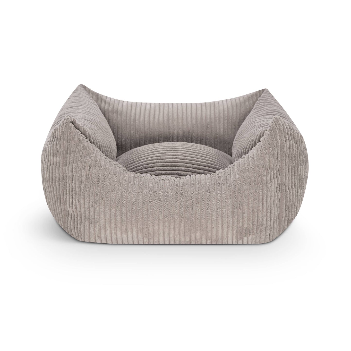 Mocadu - Orthopädisches Hundebett Cord - Hundekissen | Lichtgrau