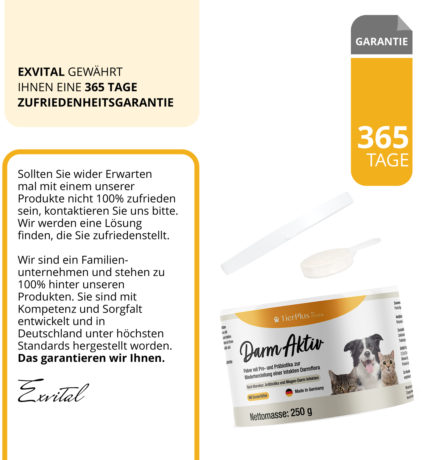 EXVital - TierPlus - Darm Aktiv Pulver