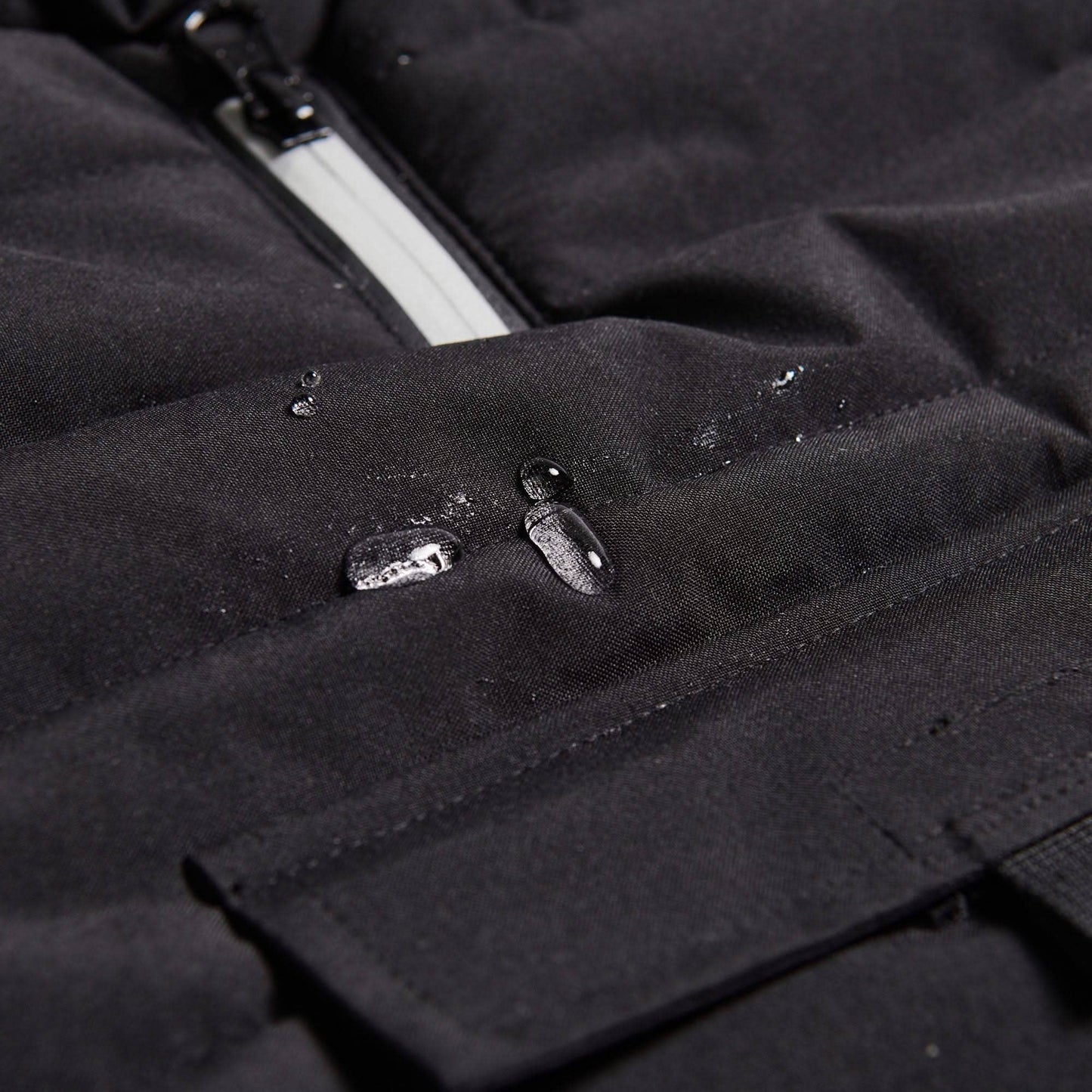 WarmShield wasserabweisende Jacke, Schwarz