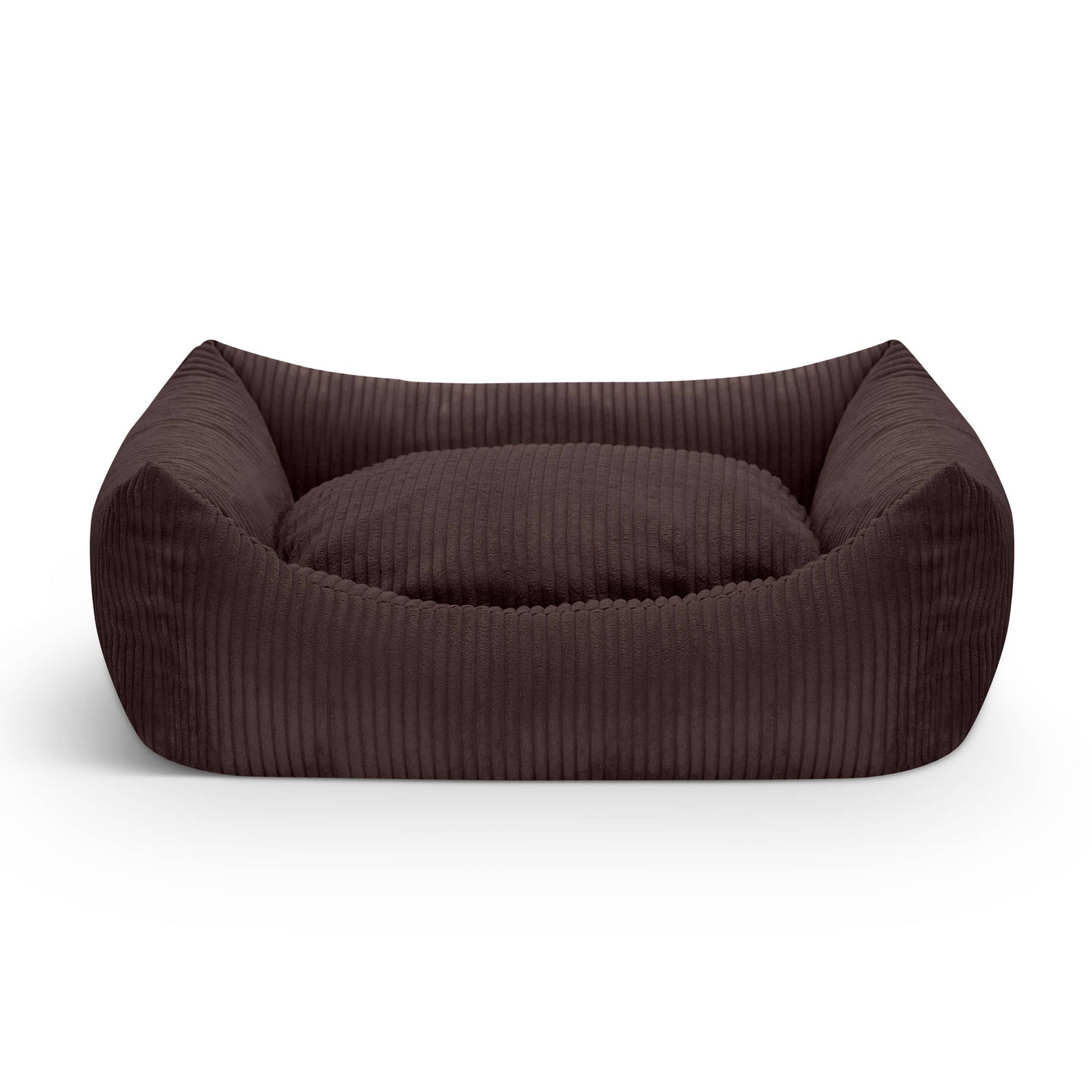Mocadu - Orthopädisches Hundebett Cord - Hundekissen | Schokobraun