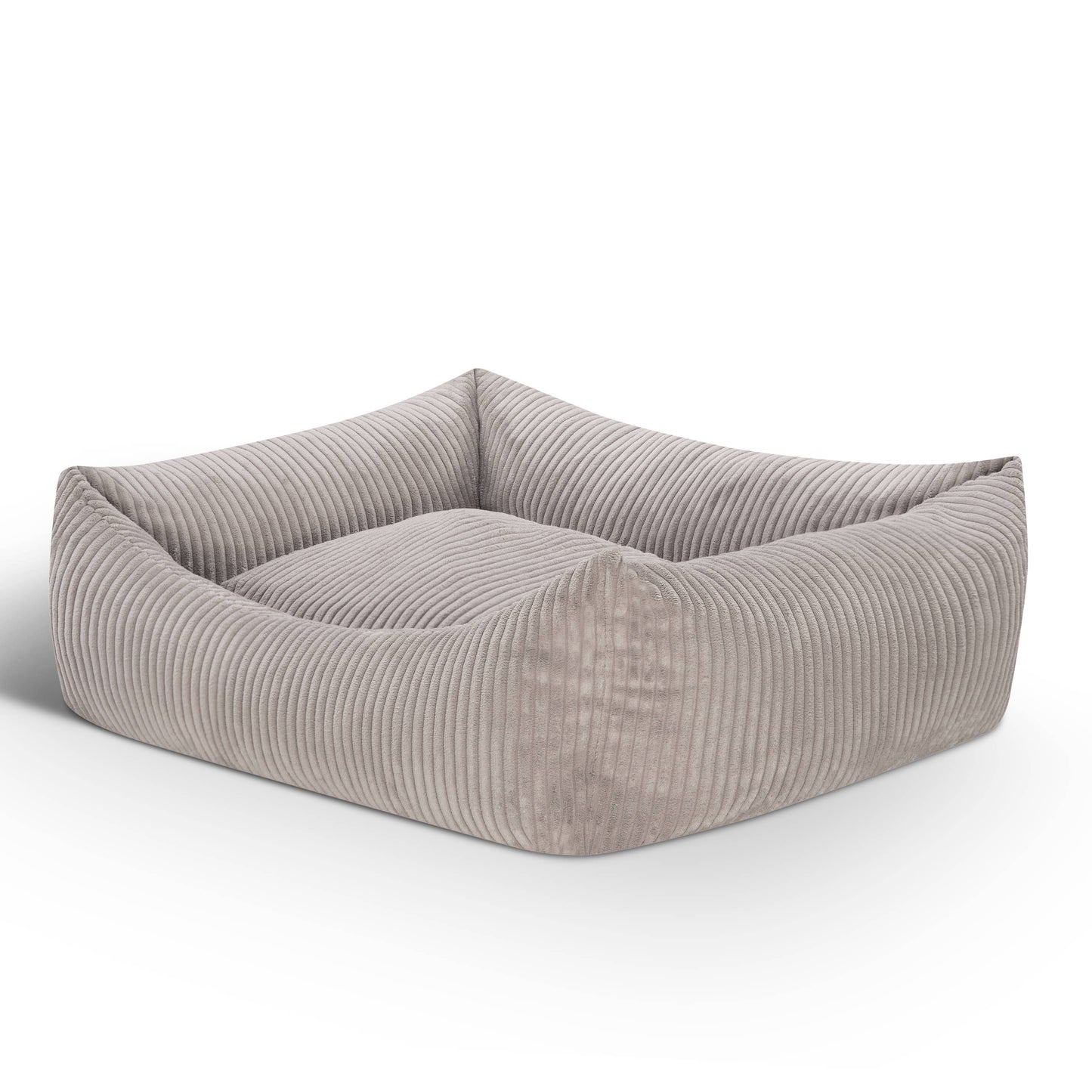 Mocadu - Orthopädisches Hundebett Cord - Hundekissen | Lichtgrau