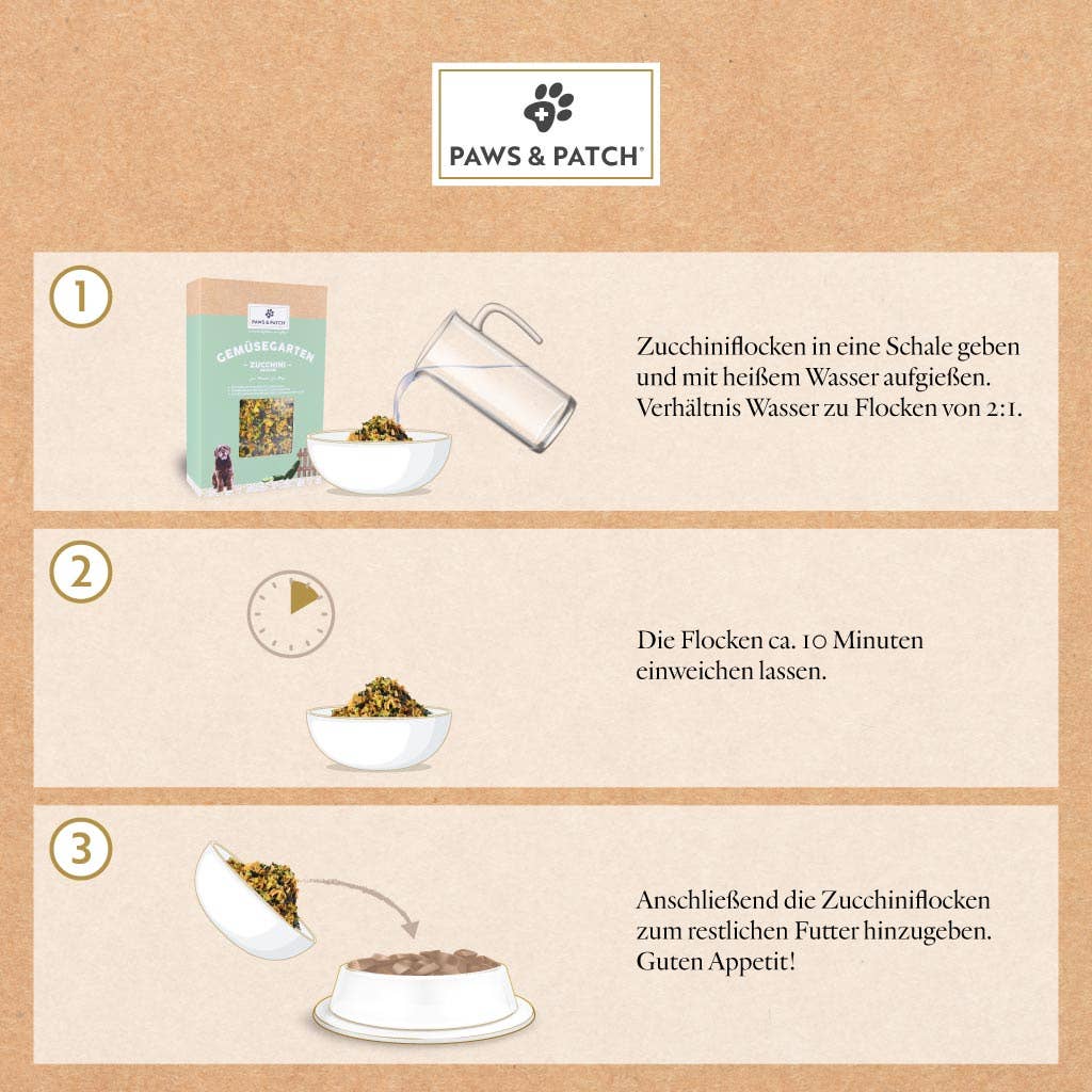 Paws & Patch - Zucchiniflocken Für Hunde