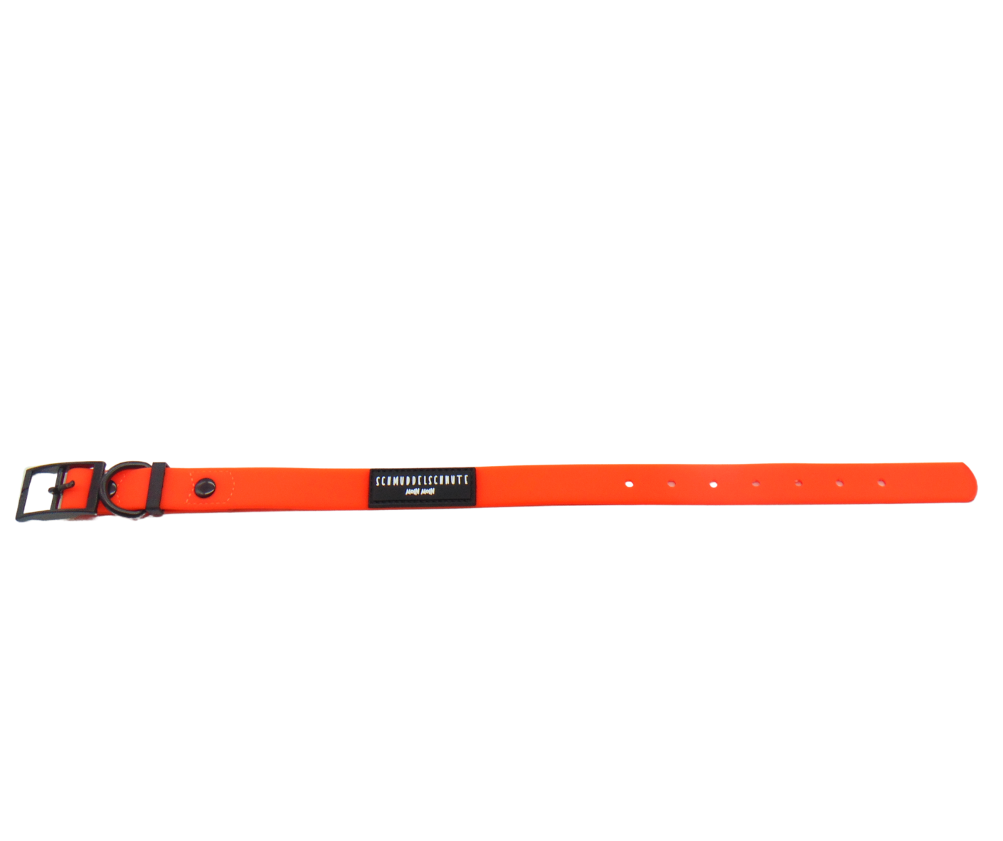 Schmuddelschnute - Hundehalsband "Schietwedda" Neon Orange