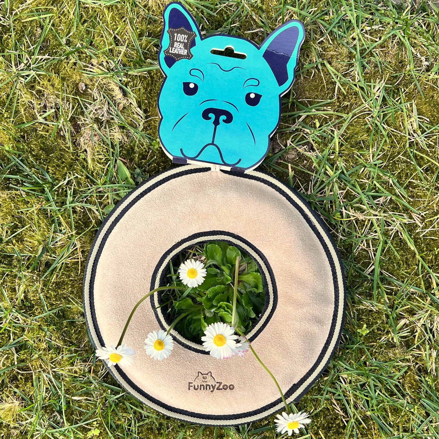 Funny Zoo - Frisbee-Hundespielzeug aus Wildleder