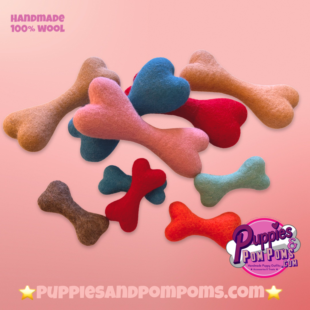 Puppies & Pom Poms - Hundespielzeug aus Filz