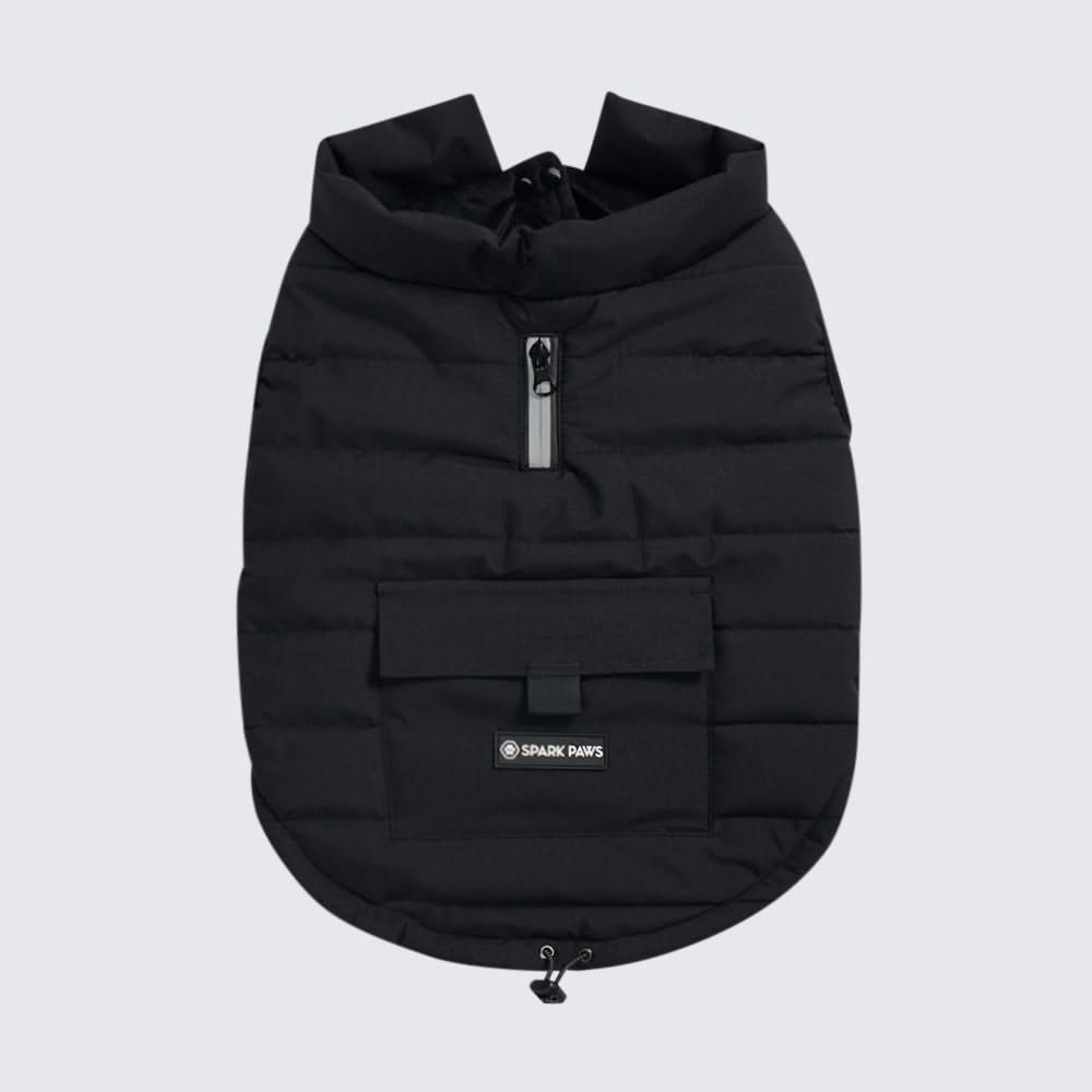 WarmShield wasserabweisende Jacke, Schwarz