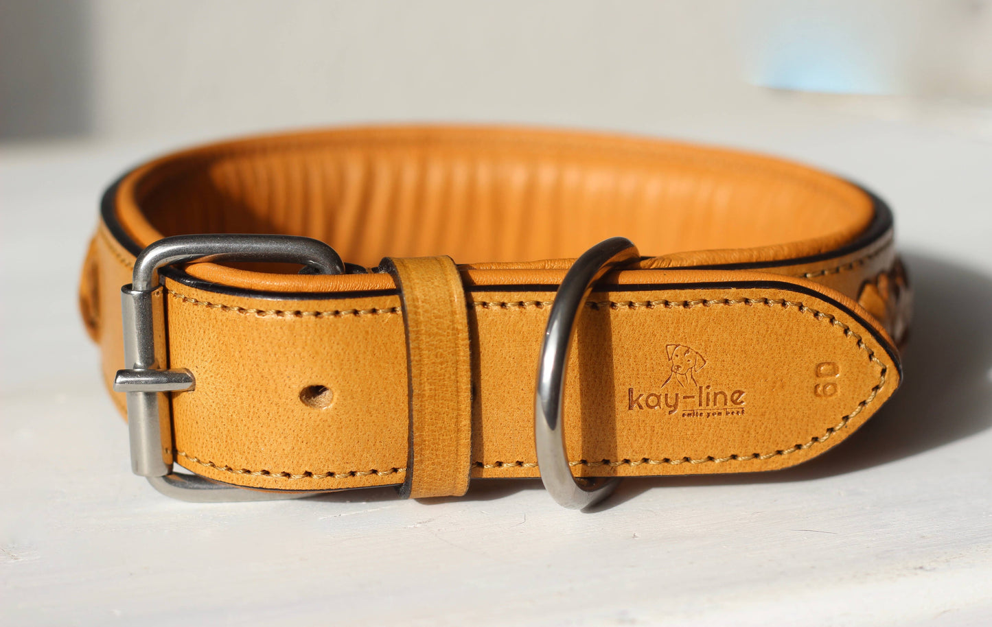 Kay-Line - Leder Halsband CINNAMON