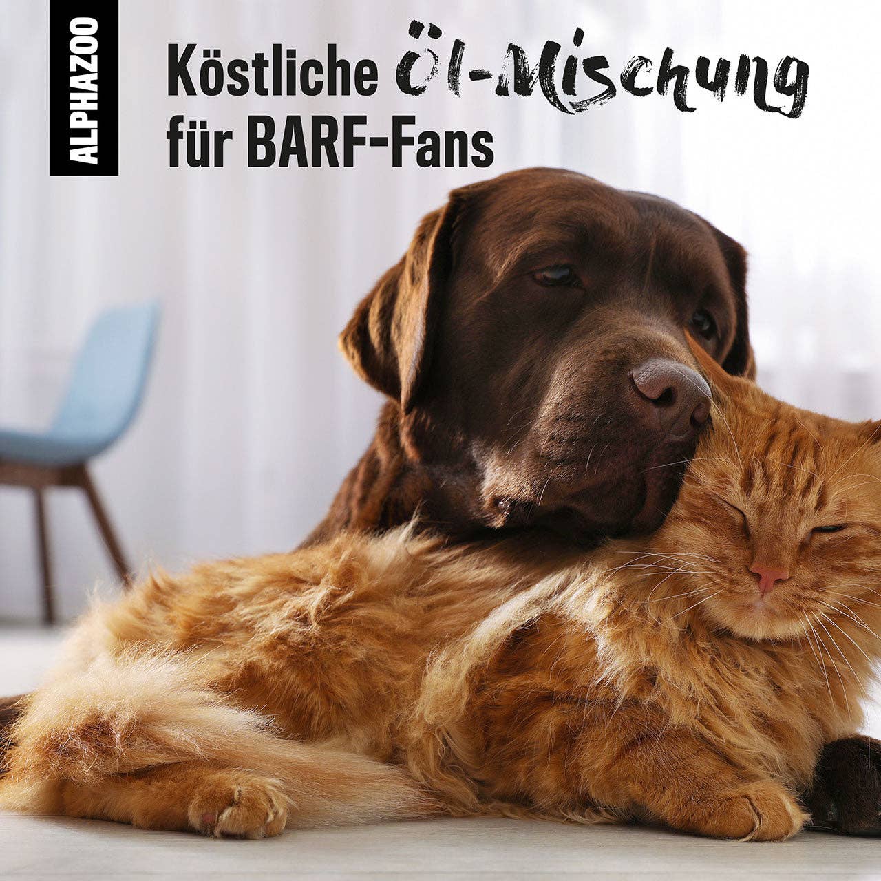 Alphazoo - Alphabarf Premium Öl - Barföl für Hunde & Katzen - 250ml