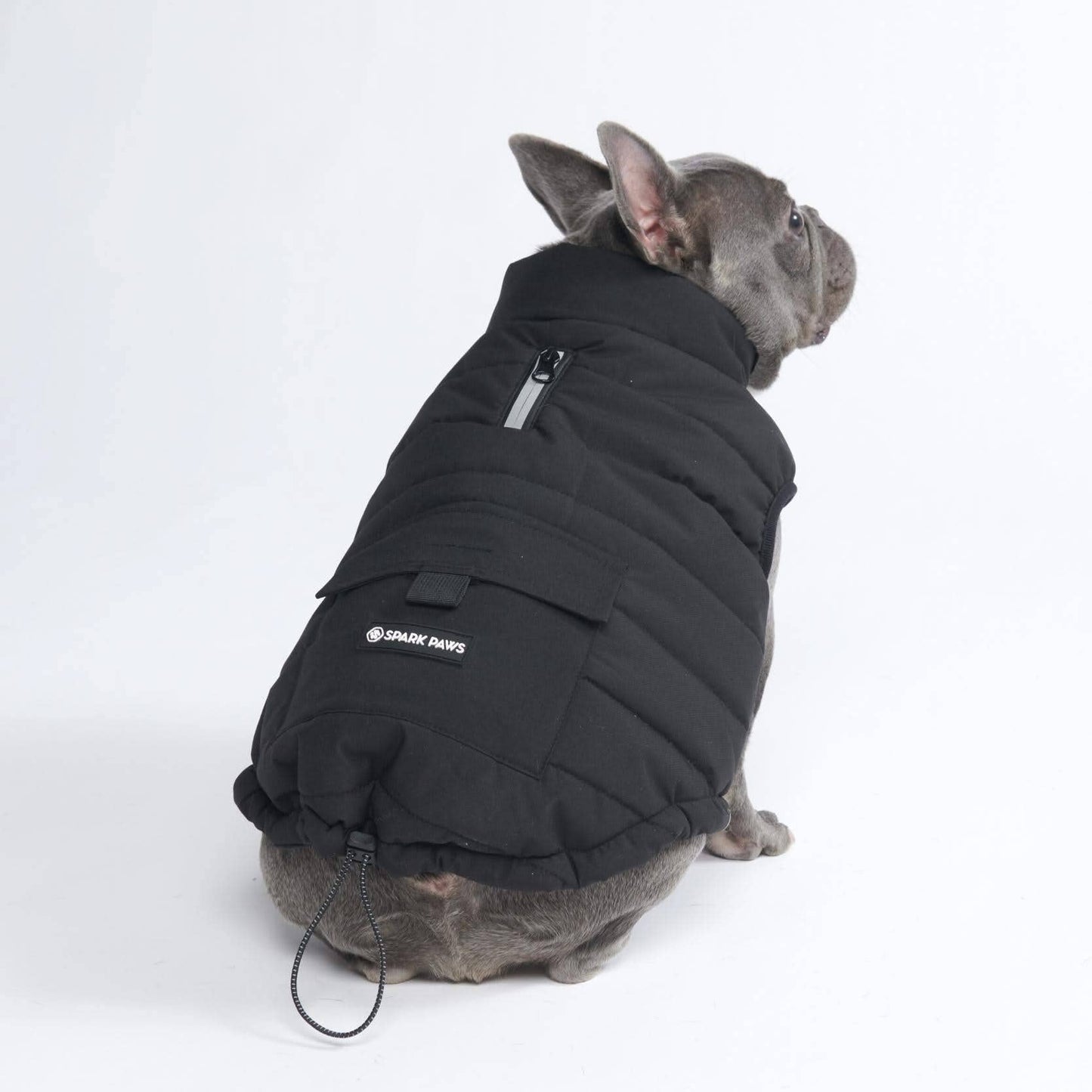 WarmShield wasserabweisende Jacke, Schwarz