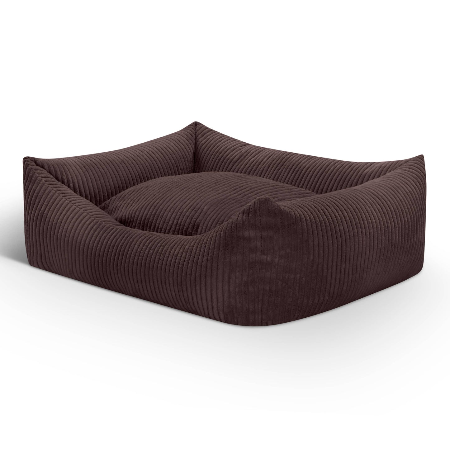 Mocadu - Orthopädisches Hundebett Cord - Hundekissen | Schokobraun