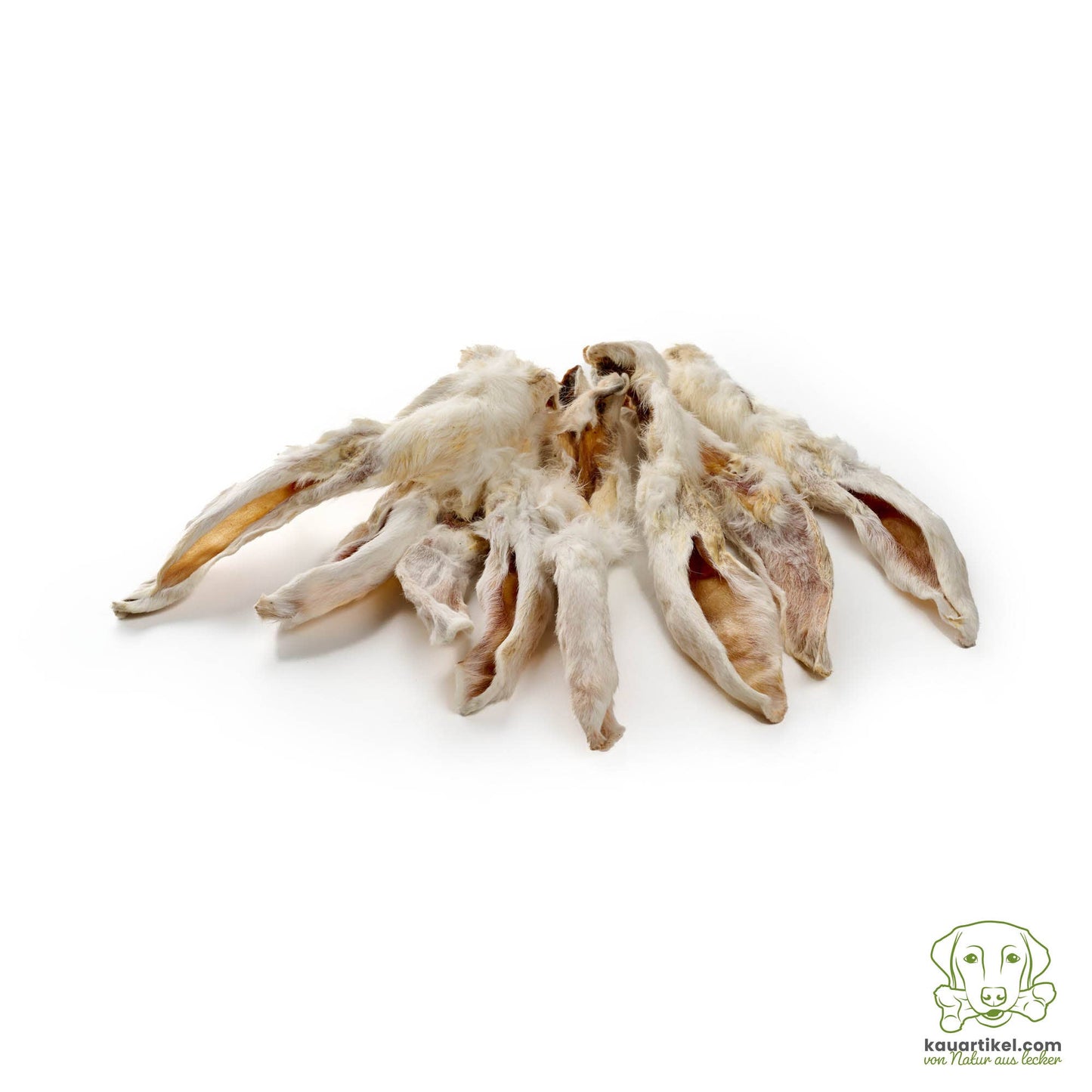 Kauartikel.com - Kaninchen-Ohren mit Fell Premium Qualität - 250g