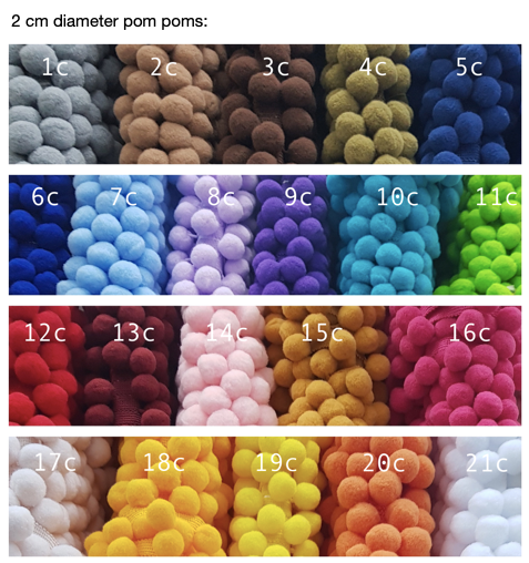 _Rundes Hundebett — verschiedene Pompons, 2 Größen