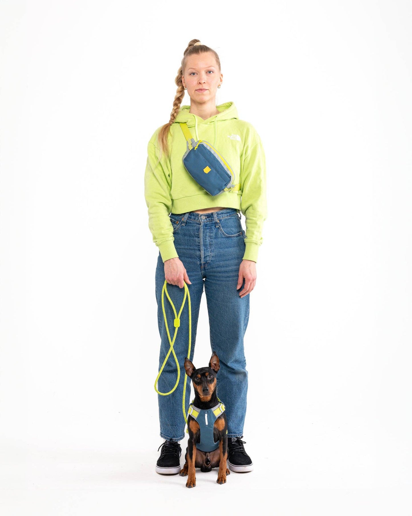 Woolly Wolf - Alpha 360 Hundegeschirr Deep Teal Mix aus recyceltem Material (RPET)