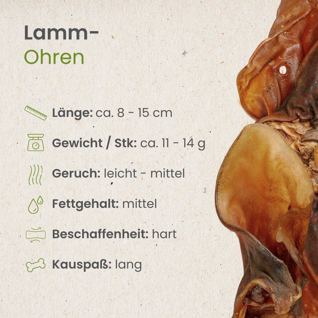 Kauartikel.com - Lamm-Ohren - 250g