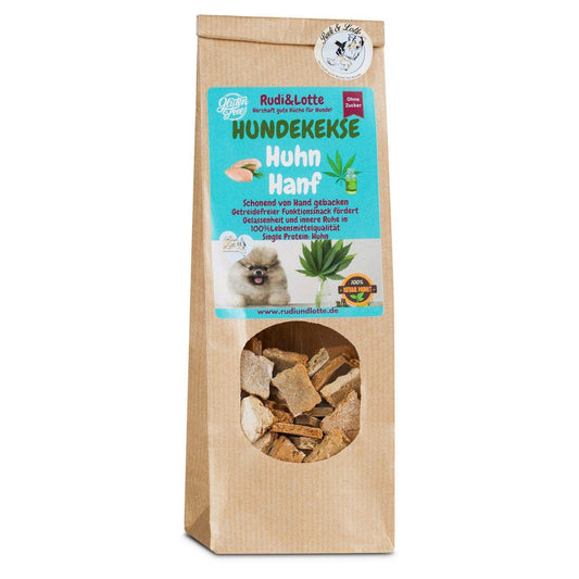 Rudi & Lotte - Huhn Hanf Hundekekse - 100g