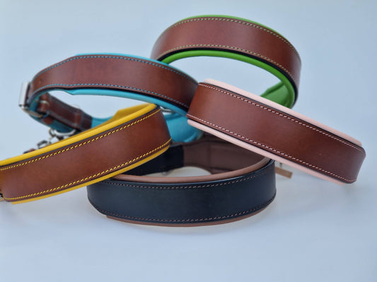 Kay-Line - Leder Halsband TWO TONE