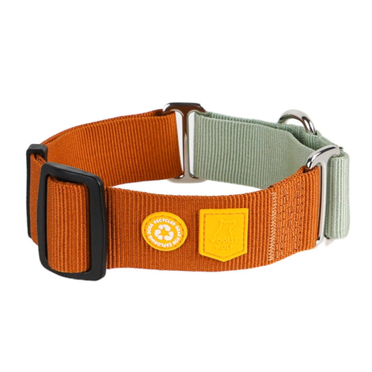 Woolly Wolf - Block Martingale Halsband Terrakotta Mix