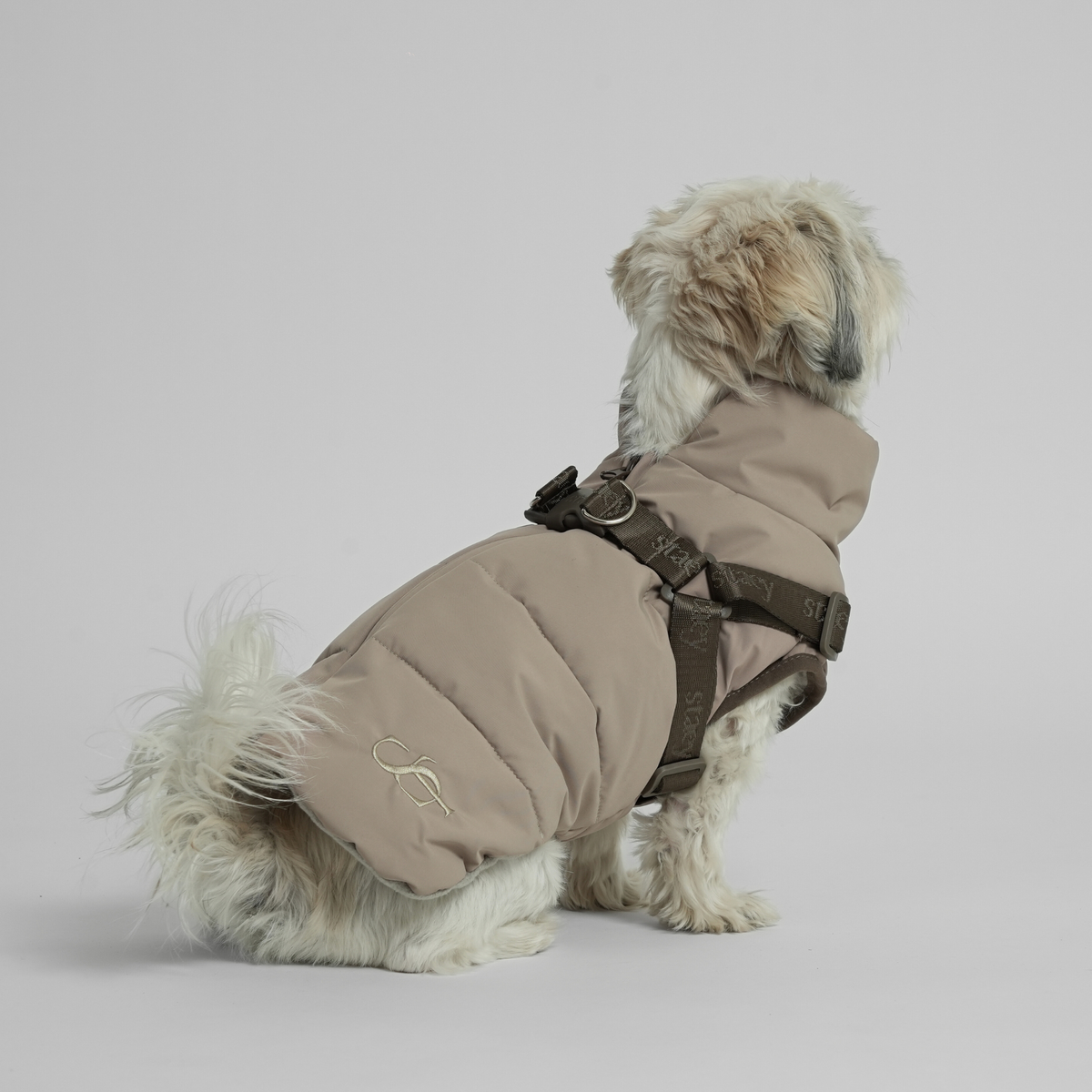 Staey - Vera Hundemantel mit Geschirr | Sand