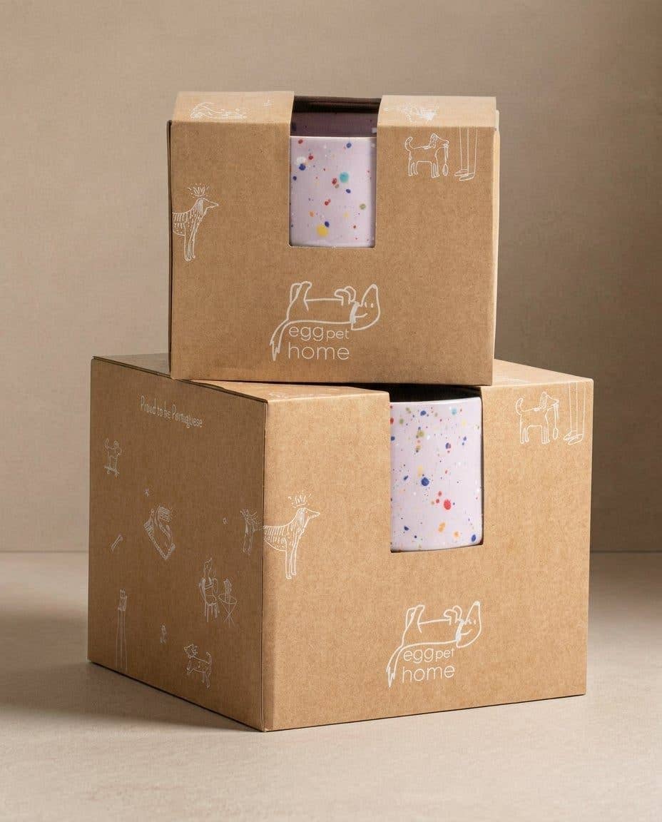 Egg Back Home - Cloud Napf-Set für Haustiere, 14 cm, 2 Stück