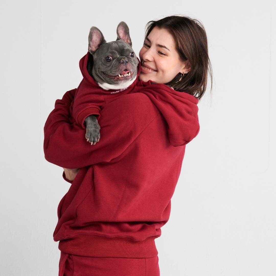 Essential Human Hoodie - Burgunderrot