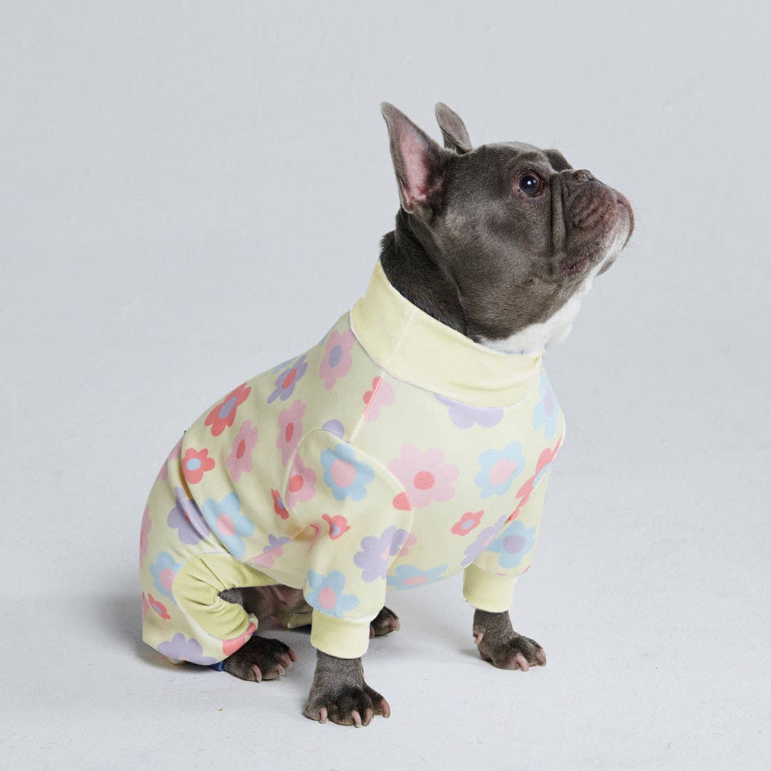 Hunde-Pyjama - Flower Yellow