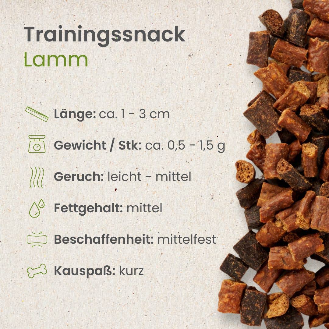 Kauartikel.com - Lamm-Sticks-Trainingssnack - 250g