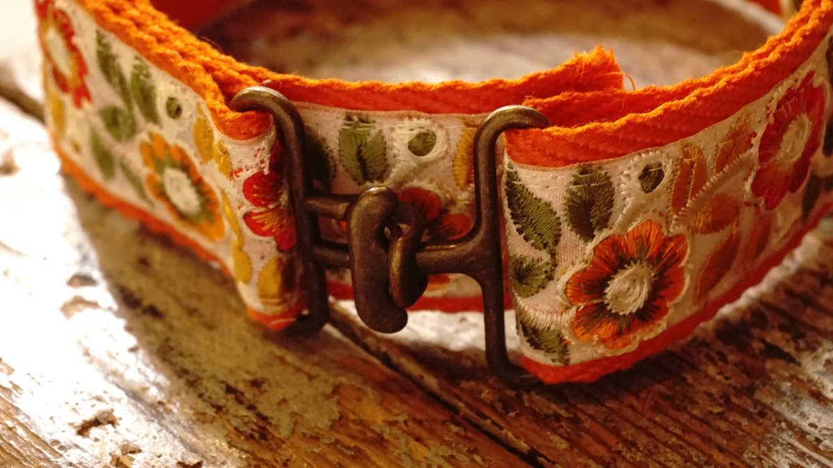 Hundsfutter - „Summertime“ Halsband- und Leinen-Set mit Blumendesign