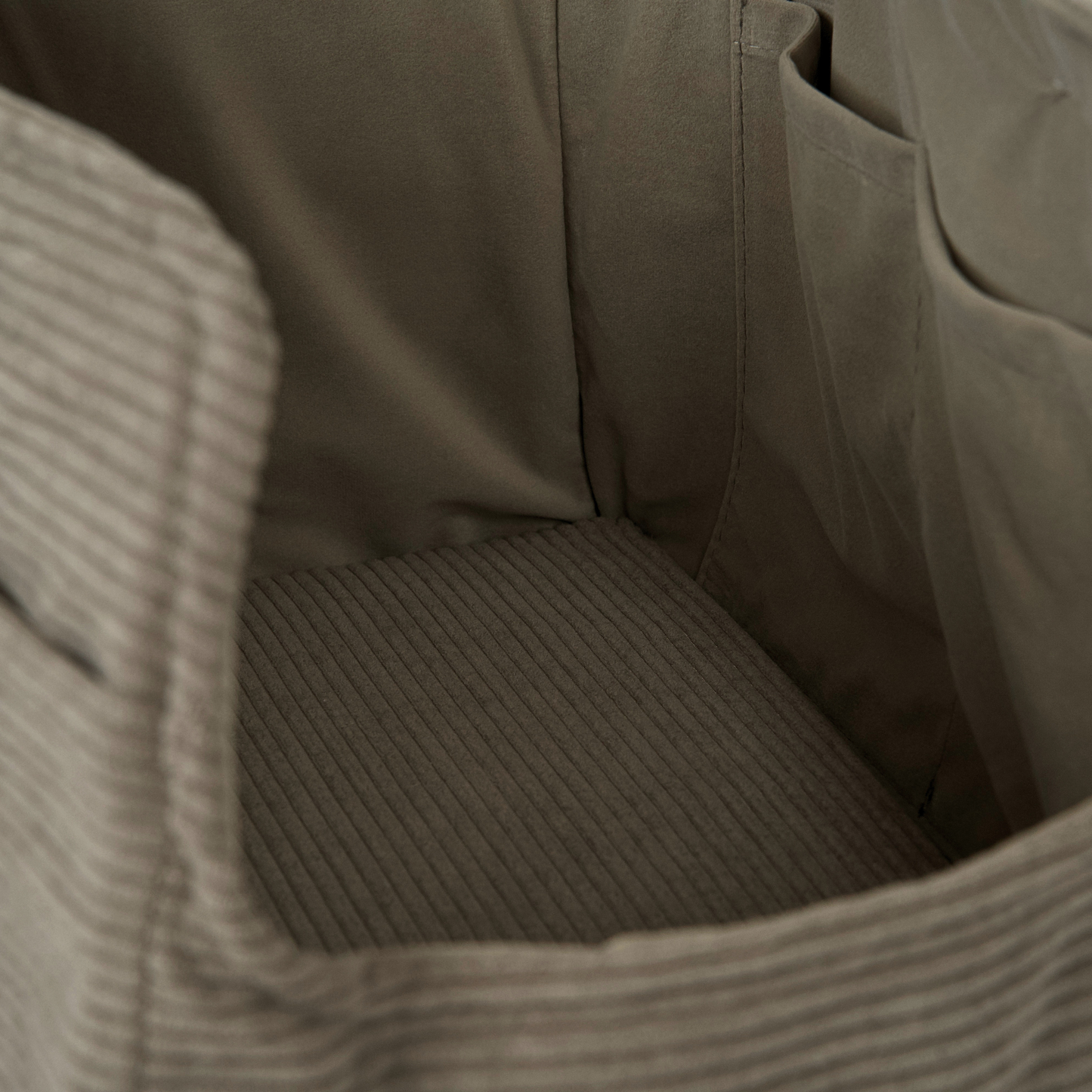 Staey - Vilda Tragetasche | Kordstoff in Taupe