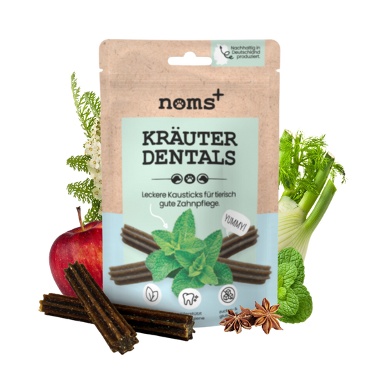 Noms+ - Kräuter Dentals für Hunde zur Zahn- und Darmpflege