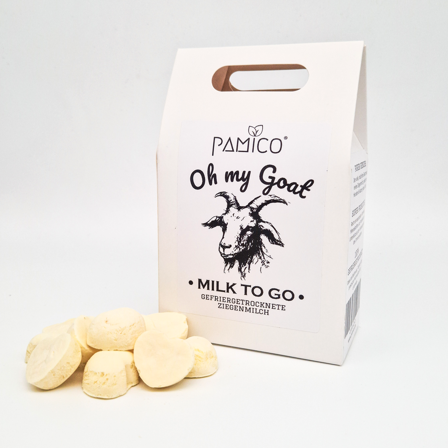 Pamico - Ziegenmilch gefriergetrocknet - oh my goat milk to go - für Hunde & Katzen