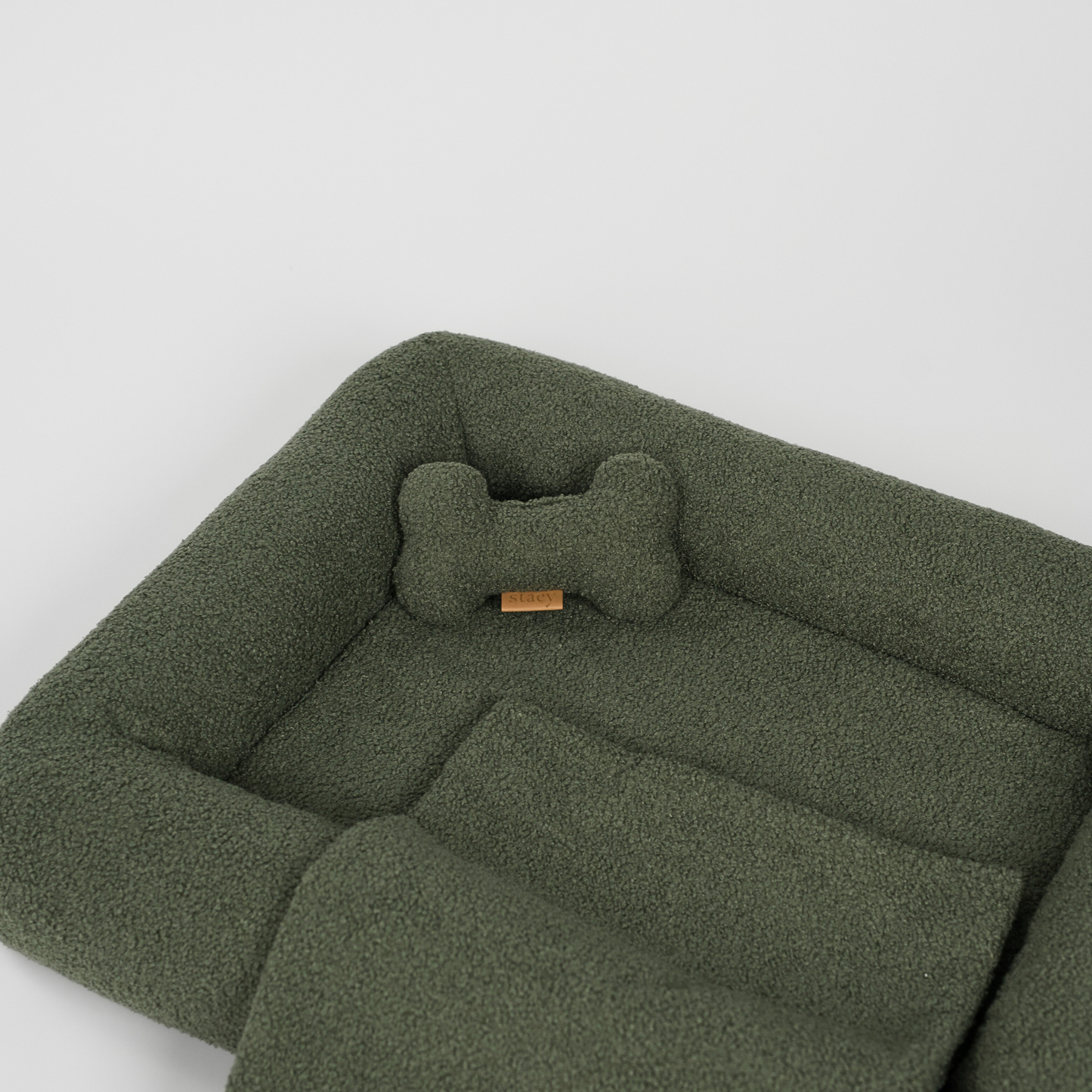 Staey - Karla Orthopädisches Hundebett | Moos Bouclé