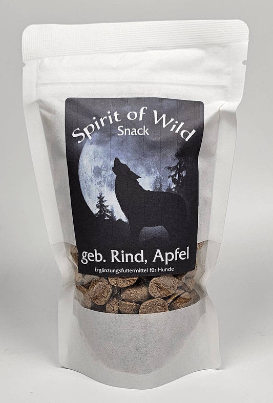 Spirit of Wild - Snack Rind mit Apfel gebacken 150g