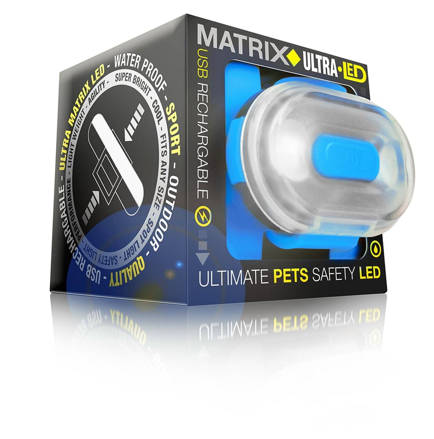 Max & Molly - Matrix Ultra LED - Hunde Sicherheitslicht Sky Blue